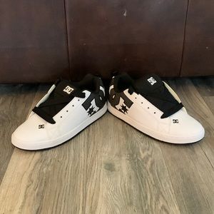 White and black shoes